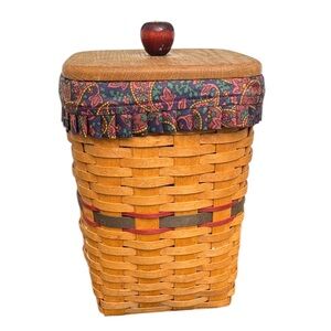 Longaberger 1995 Father’s Day Mini-Waste Basket  Apple mob hard to find